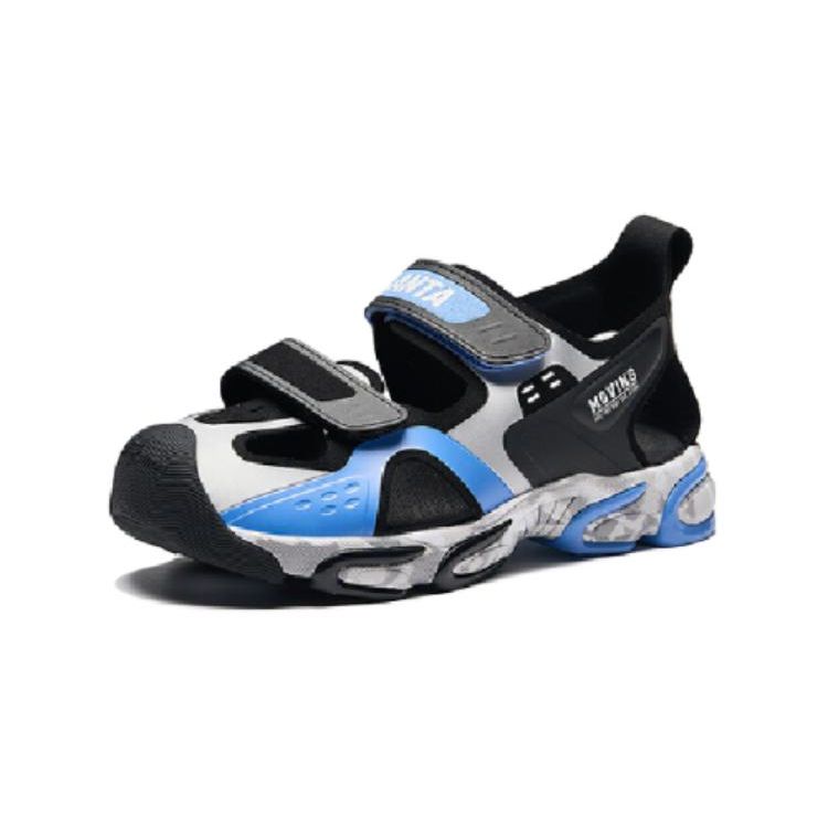 Anta Kids Red Flame Versatile Simple Shock Absorbing Durable Sandals Kids Sandals Black White Blue 312429973-1