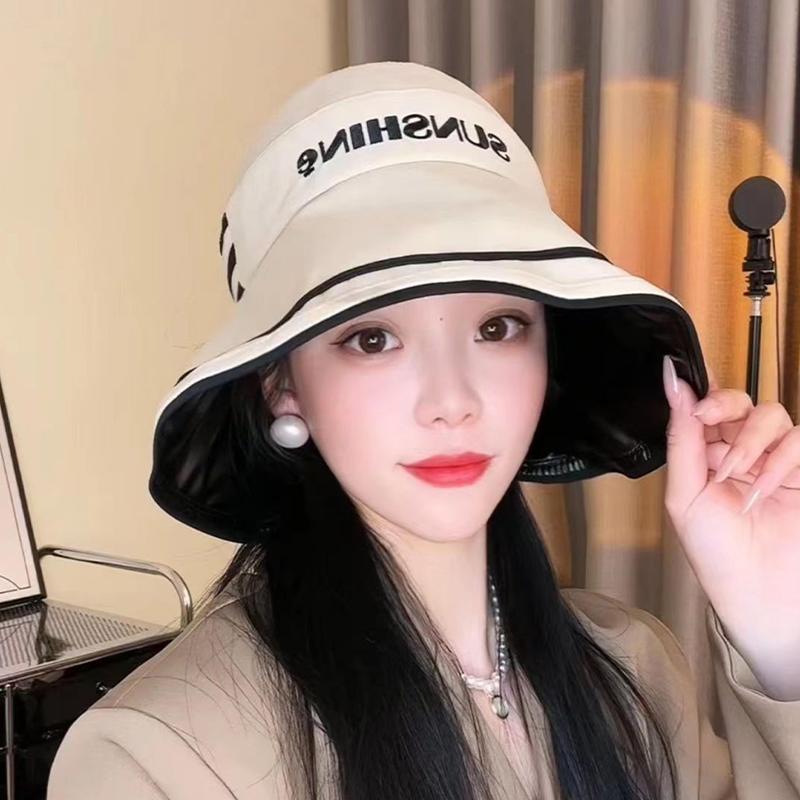 

Able плиссированная шляпа рыболова с буквами для женщин S солнцезащитная универсальная шляпа для бассейна бежевый