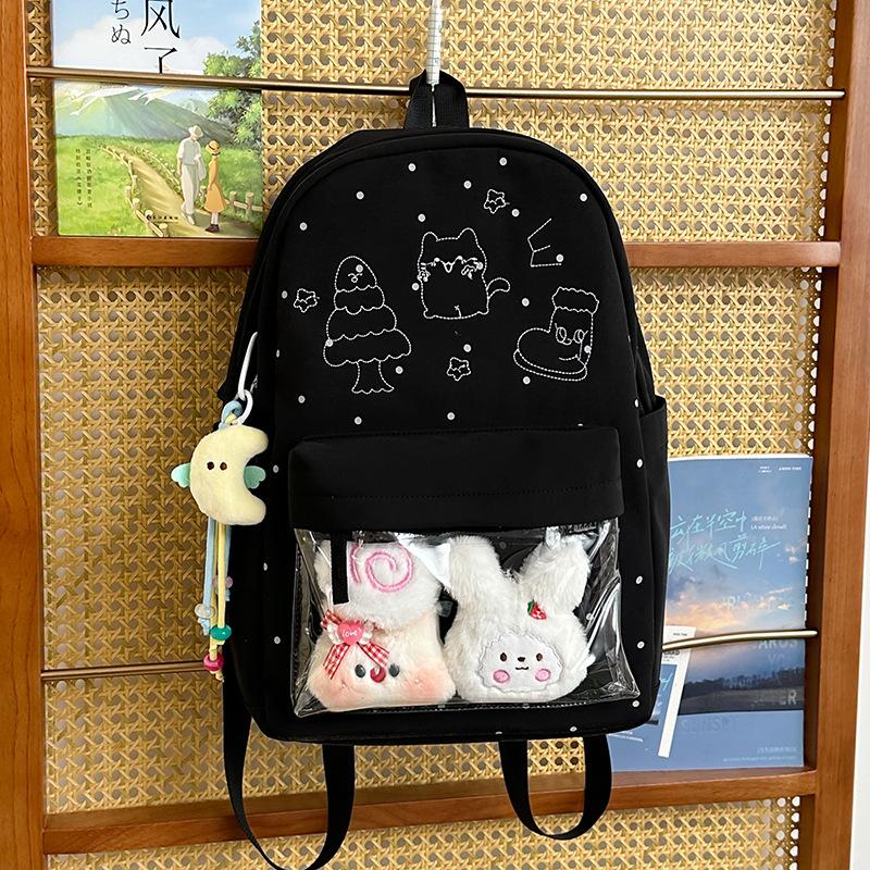 Cute Junior High School Student Schoolbag Female Campus High School Student Travel Backpack Light Small Fresh Student Backpack Tide