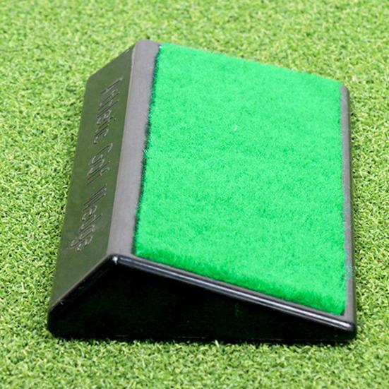 Golfsvingtræner Kompakt Bærbar Nem at Bruge 15-Graders Justeringskorrektion Pedal Fodkiler Golf Træningshjælp