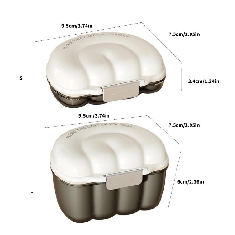 Leak Proof Storage Box For Clear Aligners Dentures Aligner Hoder with Mesh Drainage Basket Travel Essential Organiser