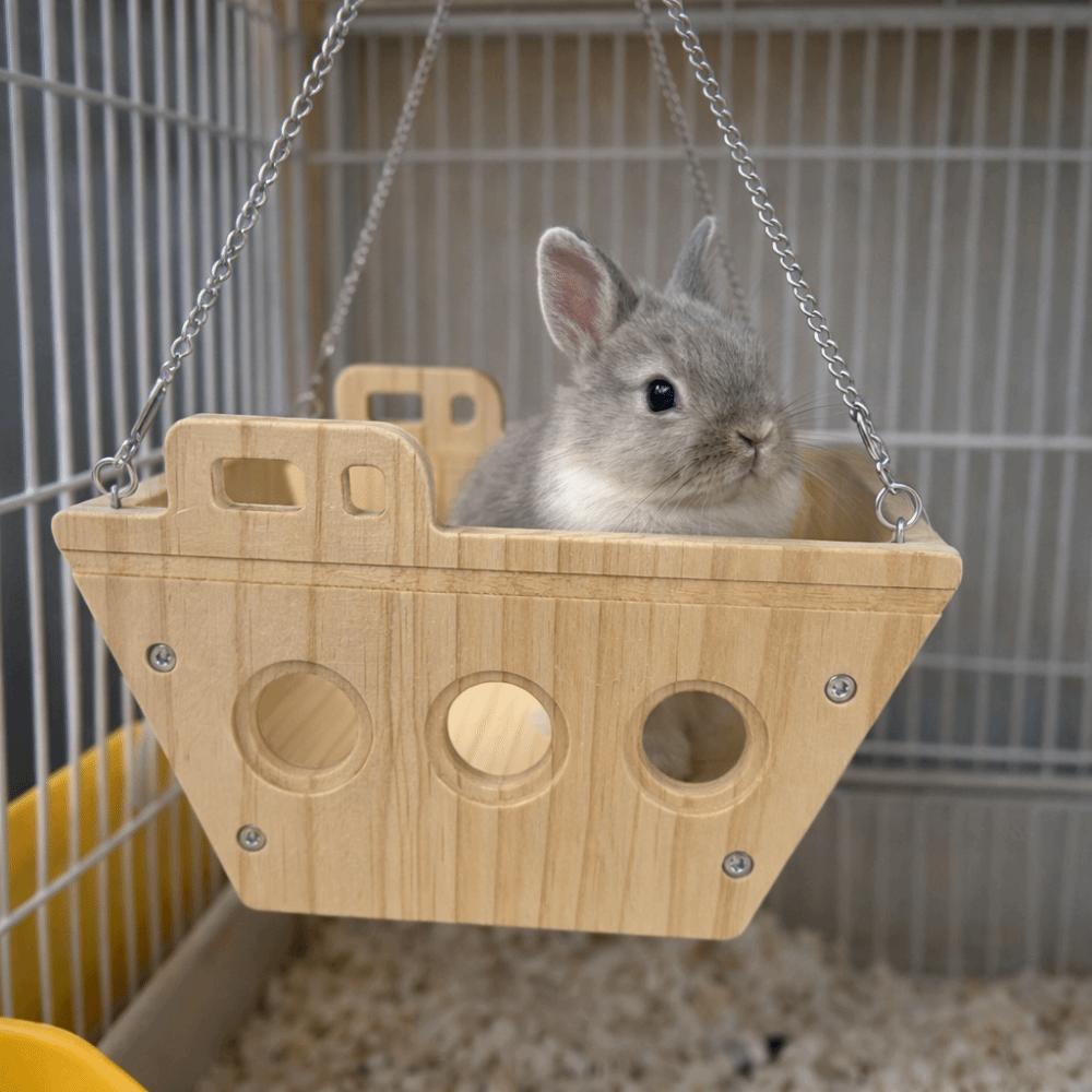 Bite Resistant Hamster Swing Toys Durable Cockatiel Swing Ladder Parrot Hanging Bed Training