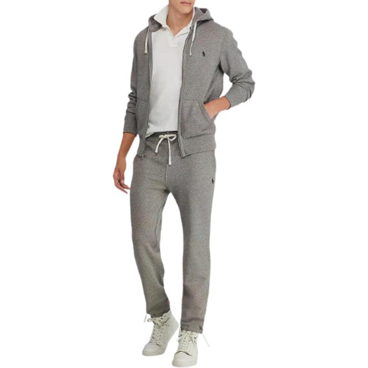 Polo Ralph Lauren Solid Color Drawstring Cuffed Casual Pants Men bottoms Gray 710548562-005