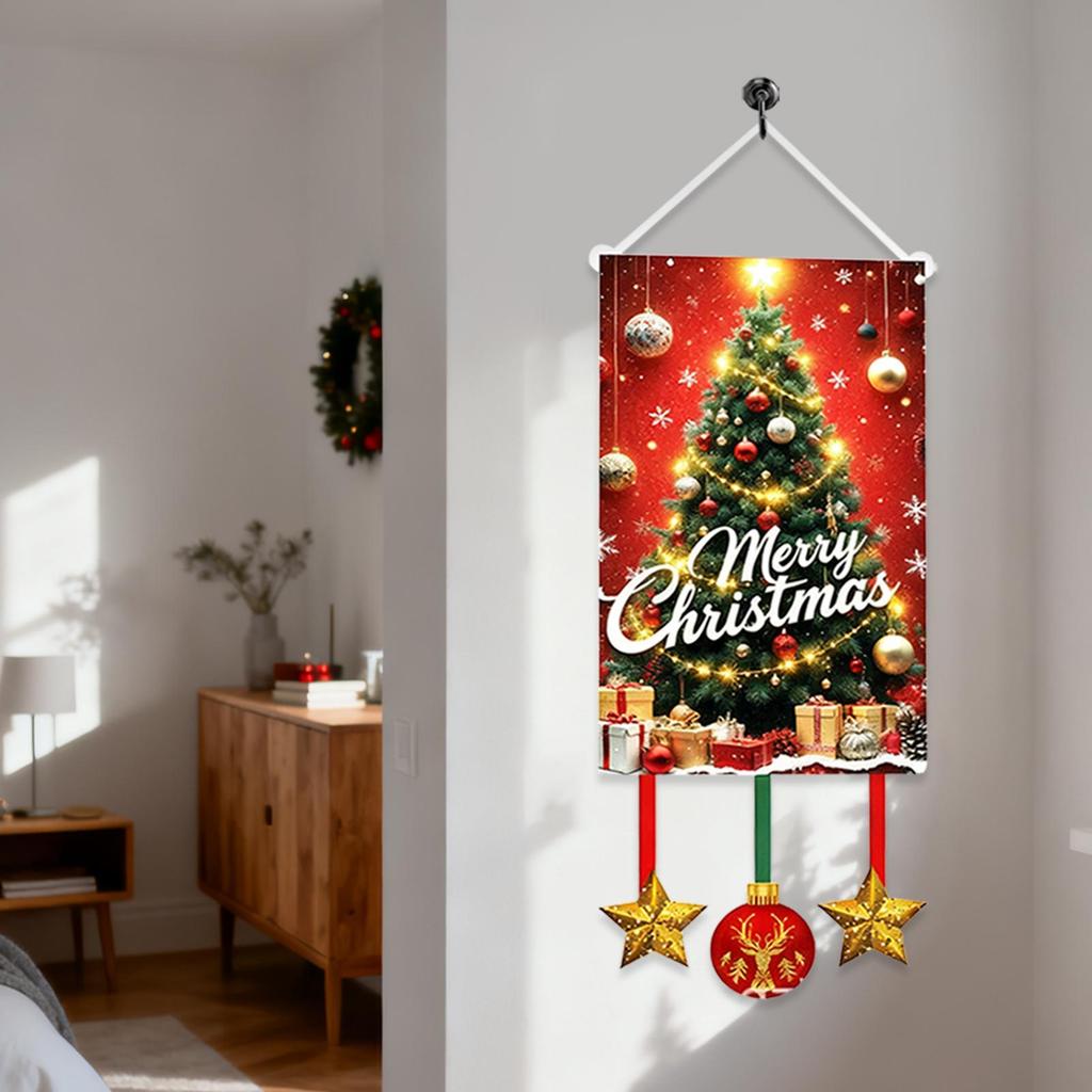 Christmas Flag Waterproof Decor Festive Banner Decorative Banner Garden Flag For Indoor Outdoor Home Window Door Yard Patio