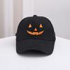 Halloween Baseball Hat for Kids Adult Festival Embroidered Pumpkin Faced Hat Punk Hiphop Hat Holiday Celebrate Party Hat