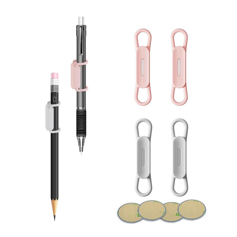 2-6pcs Magnetic Pen Pencil Holder Silicone Adjustable Touch Pen Clips For Desk Refrigerator Whiteboards Office Desk Accessories