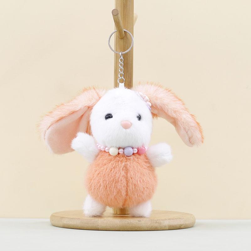

Stuffed Rabbit Pink Animal Soft Plush Toy For Kids And Adults Keychain Doll Doll помаранчевий