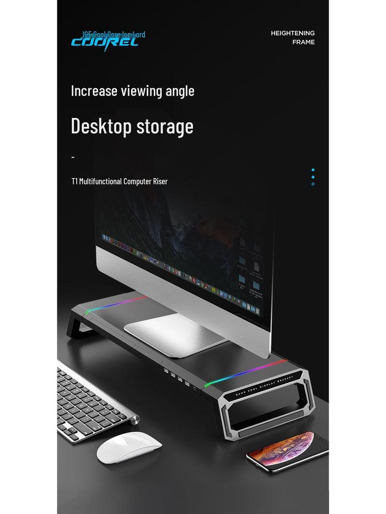 Cooler Master Ice Zun T1 Multifunctional Foldable Monitor Stand