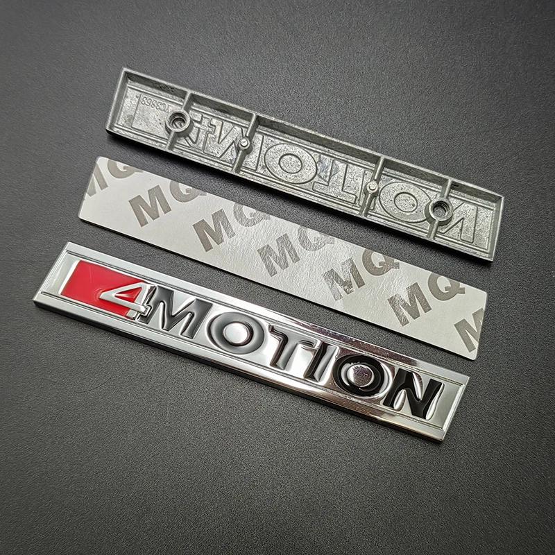 RUNTB1 3D Metal 4 Motion Logo 4motion Emblem Car Rear Trunk Badge Sticker For VW Tiguan Passat B8 Polo Jetta Golf 4 5 6 7 MK4 MK5 MK6