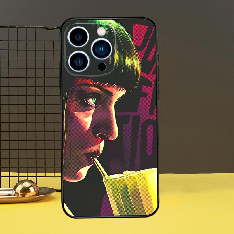 Mia Pulp Fiction Funda For iPhone 12 13 Mini 11 14 16 15 Pro Max XS X XR 7 8 14 16 15 Plus Phone Case