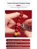 Natural Five-Color Agate God of Wealth Bracelet – Unisex Jewelry