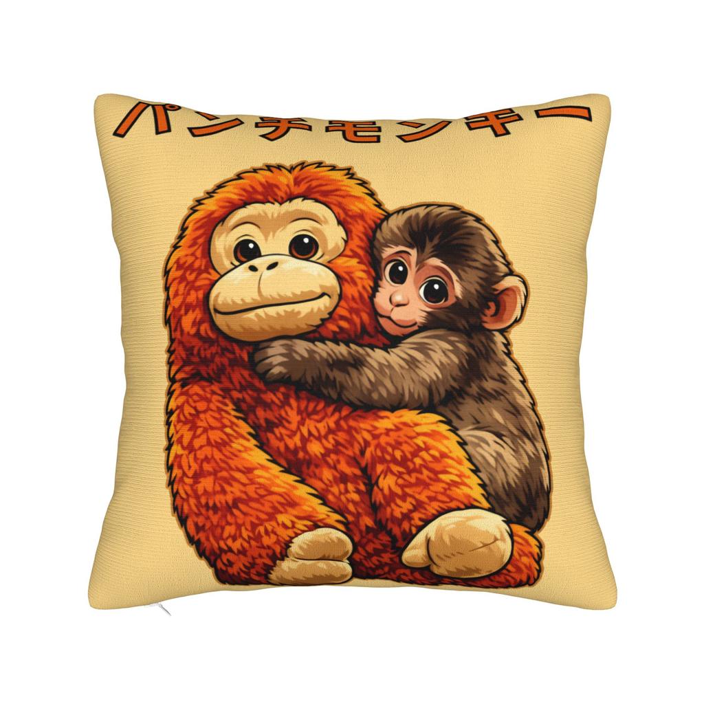 Baby Monkey Punch Team Punch Pillow Case Funny Pillow Cover Graphic Pillowcases For Living Room Chair