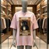 Because Murder Is Wrong Black Cat Drink Coffee Clothing Unisex Wounisex Street Oversized T Shirts Breathable Cotton Streetwear Tshirt