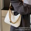 Korean Simple Casual Bag Women's 2025 New Fashion Diamond Bucket Bag High-end Niche Shoulder Armpit Bag