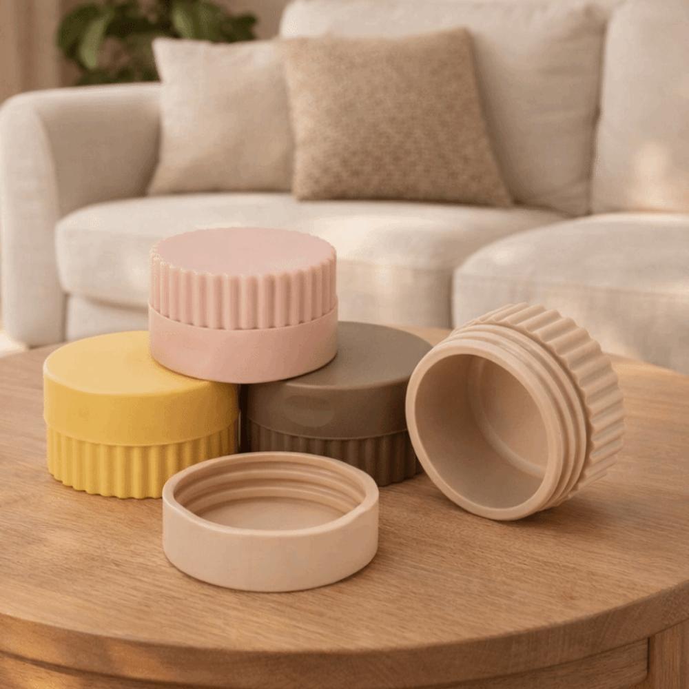 4PCS 20ML Moisturizer Container Mini Cream Powder Case Practical Jewelry Storage Box Creams