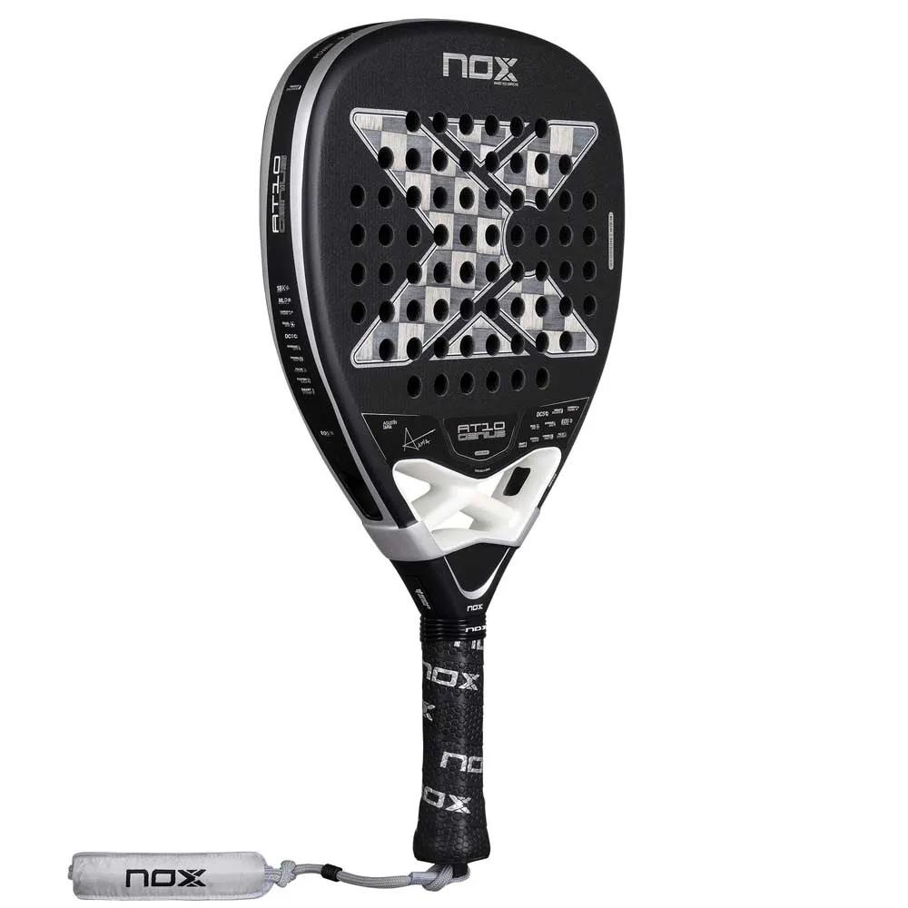 Nox AT10 Genius Attack 18K Alum 2026 padel racket Black/White/Silver