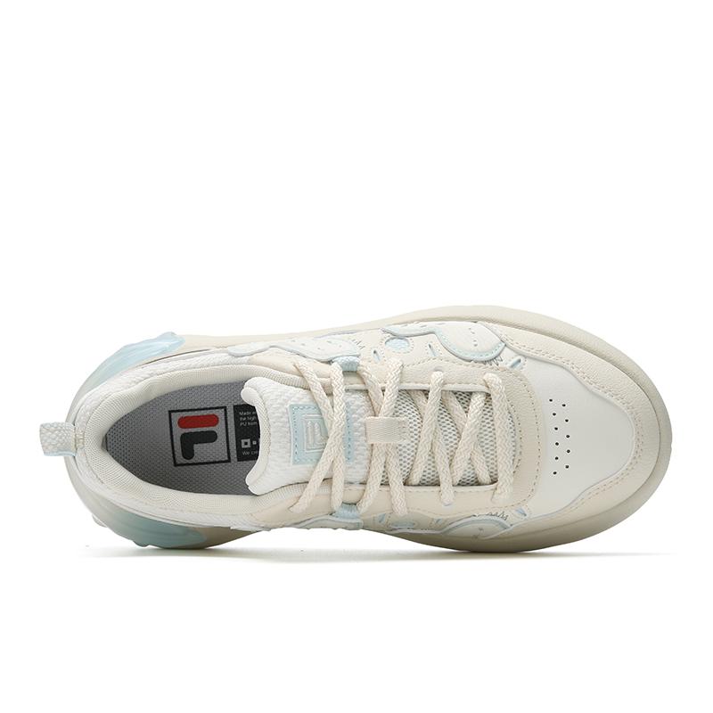 FILA CACTI Low top Skateboard Shoes Women's Cream White F12W611208FCW