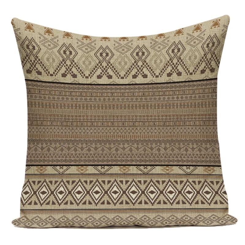 Polyester Boho Style Simple Geometric Decorative Pillows Cushion Cover For Living Room Decoration Pillowcase