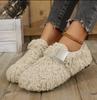 Fashion Women Shearling Flats Furry Lambswool Mocasines Mujer Warm Cotton Shoes Ladies Slip On Sheep Fur Lined Casaul Loafers Winter