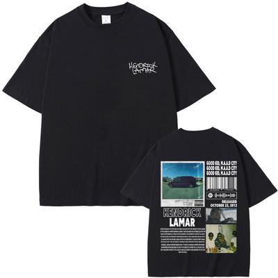Tricou Rapper Kendrick Lamar Good Kid Money Trees Bărbați Hip Hop Vintage Supradimensionat cu Mânecă Scurtă Tendință Modă Bărbați Tricou