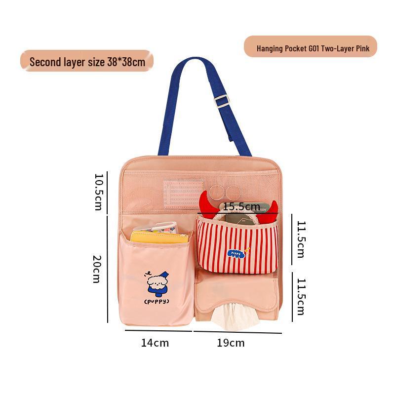 Large Capacity Multi-Purpose Car Back Seat Hanging Storage Bag