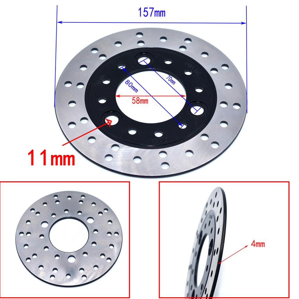 Front Rear Brake Disc Rotor 108 130 158 170 180 190MM For 50 125cc 150cc 200cc 250cc Quad Pit Dirt Bike ATV UTV