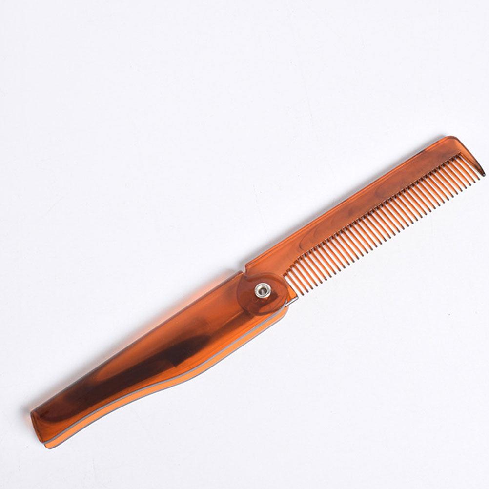 Foldable Pocket Comb for Men Portable Travel Beard Styling Fine Tooth Hair Mustache Grooming Hair Comb for Men