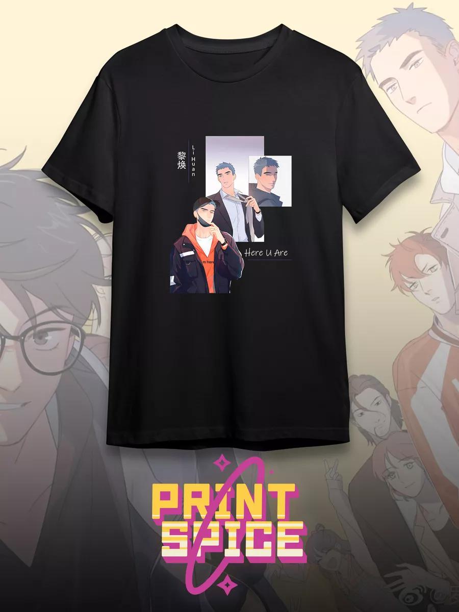 Black oversized t-shirt with humorous print, for youth S