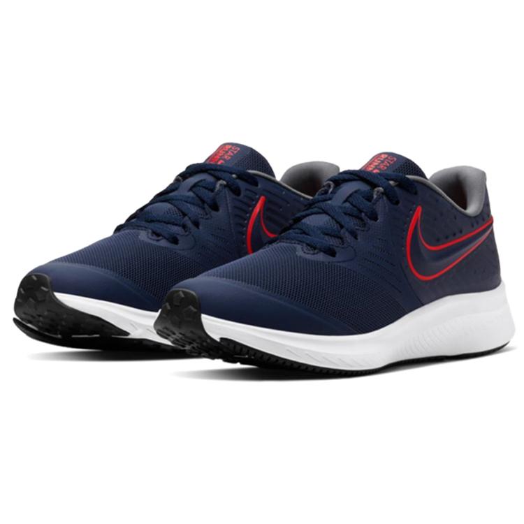 New Nike Star Runner 2 Navy/Red GS AQ3542-405