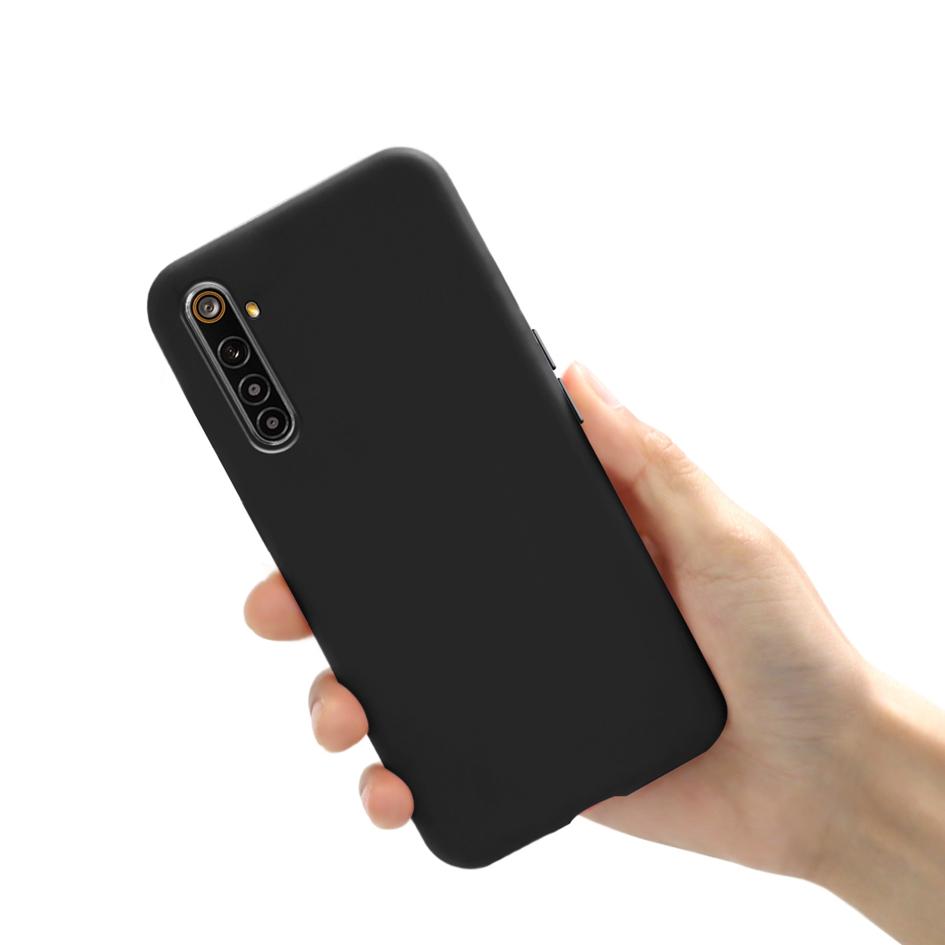 

Для OPPO Realme 6 Pro Чохол Рідкий Силікон Матовий Бампер Задня Панель Телефону Для OPPO Realme 6 Pro Чохол Realme6 Realme 6 Pro 6i Обкладинка Realme 6 Pro чорний