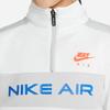 Nike Costum Sport Casual Fără Glugă Guler Înalt Fermoar la Jumătate Imprimeu Logo de Marcă Buzunar Frontal Hanorac Mânecă Lungă Talie Elastică Hanorac Copii DA1410-097