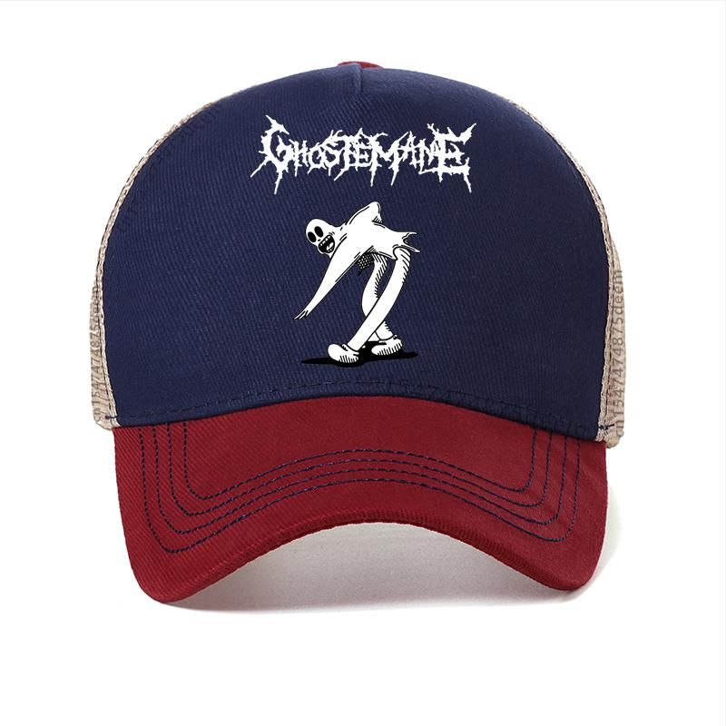 

GhosteUnisexe Graphic Print baseball cap Fashion Hip Hop Metal Rock Gothic caps casual adjustable mesh breathable Snapback hats Adjustable