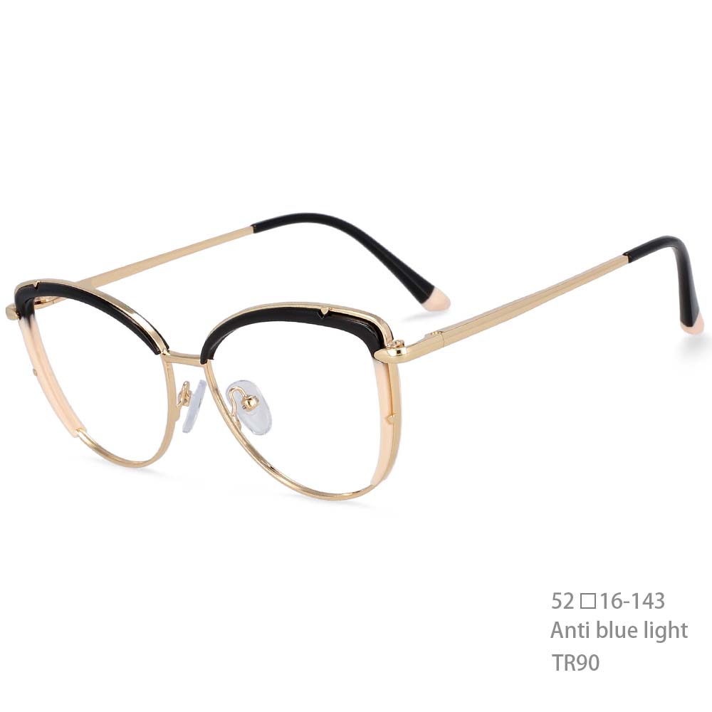 54278 Plastic Titanium Zero Glasses Anti Blue Light Optical Glasses Frames Women Tr90 Fashion Computer Eyeglasses