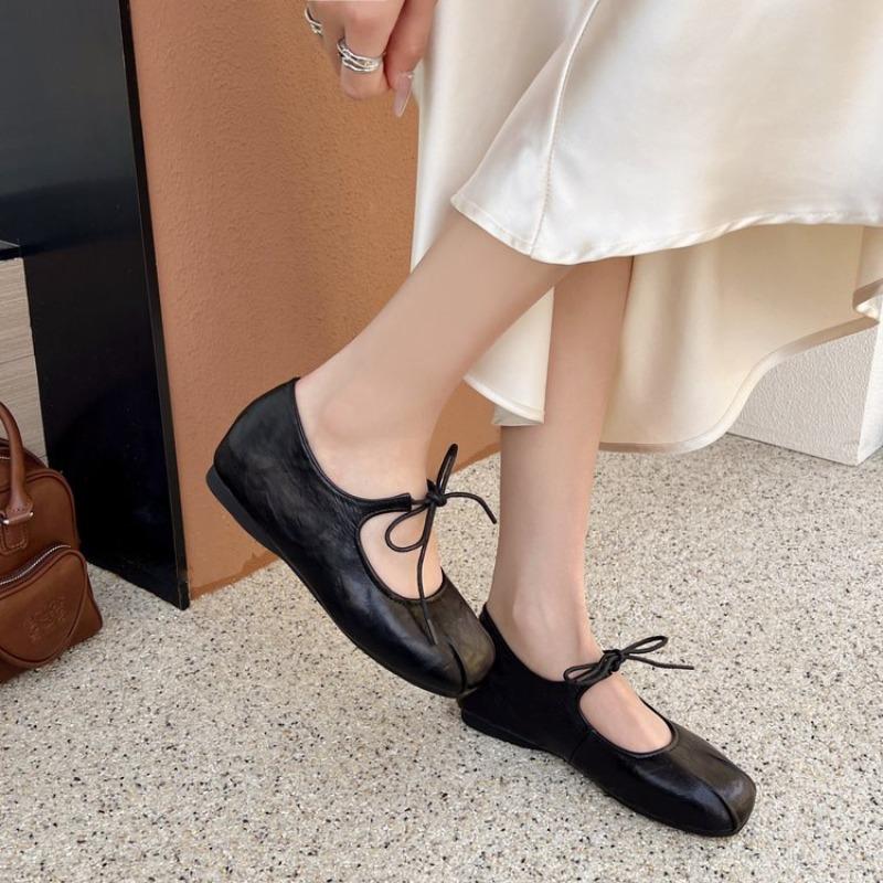 Fashion 2025 Spring Women Ballet Flats Shallow Mouth Shoes Butterfly-knot Casual Soft Sole Women Shoes Comfortable  Women Shoes
