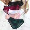 Women's Sexy Lace Panties Underwear Solid Low Waist Lingerie Underwear Female Lace Hollow Transparent Briefs Underspans