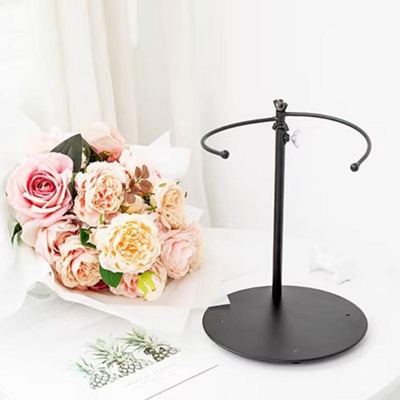 Adjustable Iron Flower Stand Display Holder Support For Floral Arrangements Weddings And Bouquets Home Garden Decoration