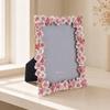 Flower Tabletop Photo Frame Embellished with Floral Border Decorative