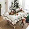 Winter Christmas Tablecloth Waterproof Tablecloth Thickened Rectangular Tablecloth Coffee Table Cloth