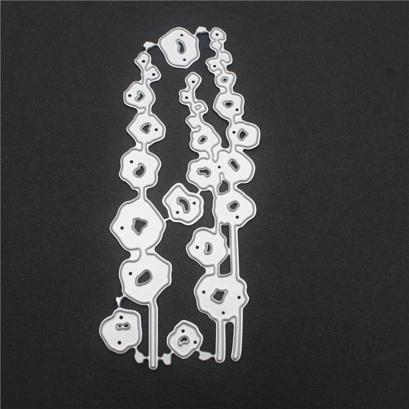 

Plum Blossom Metal Cutting Dies Set for DIY Scrapbooking Greeting Card Making Paper Embossing Craft dies серебряный