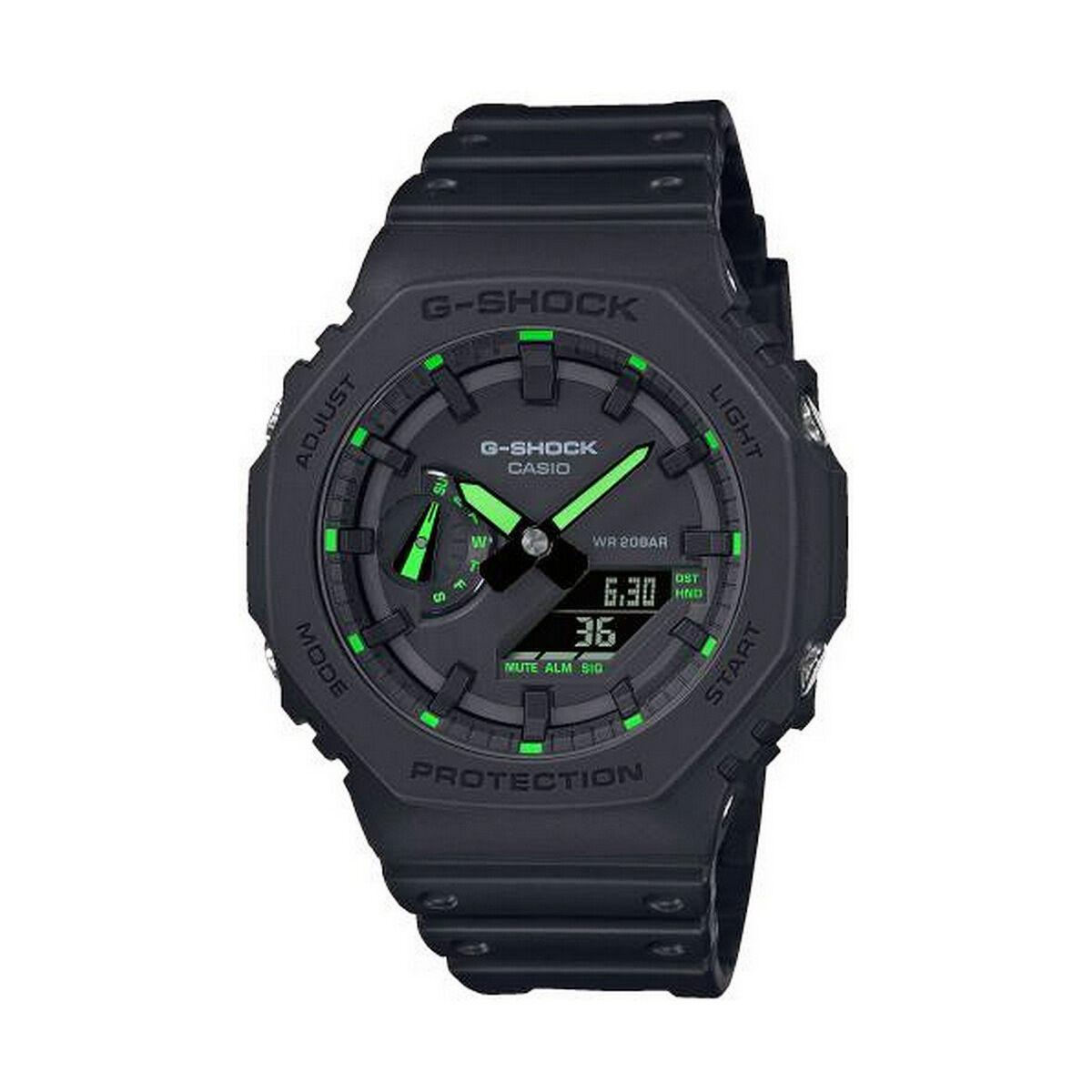 

Мужские часы Casio G-Shock OAK — неоново-зеленый индекс (Ø 45 мм) TU прозрачный
