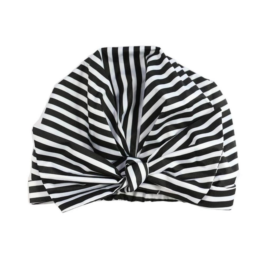 Shower Caps Stylish Ladies Home Reusable Hair Wrap Exquisite Pattern Elastic Waterproof Bath Hat Bathing Headwear