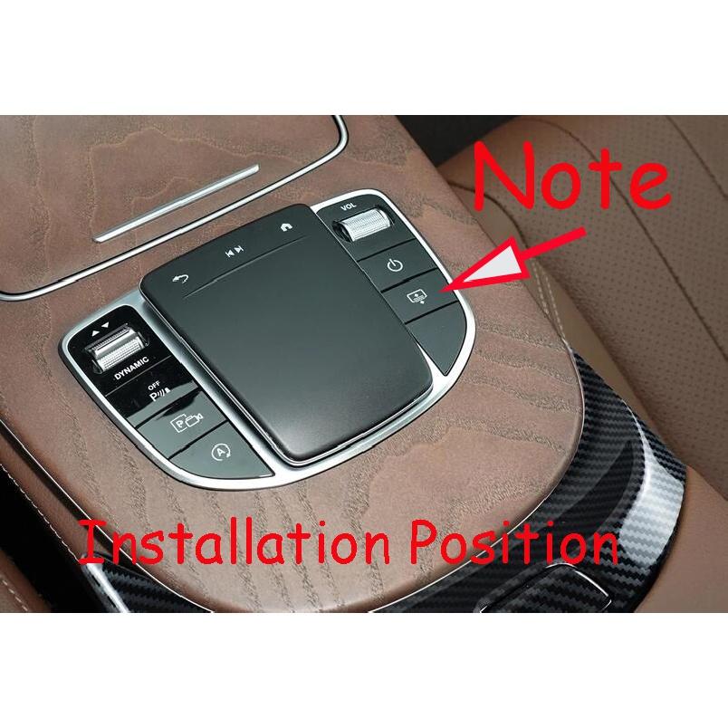 Fensterschalter-Tastenkappe Für Mercedes C/E/GLC/S-Klasse - Silber ABS Material, Einfacher Einbau