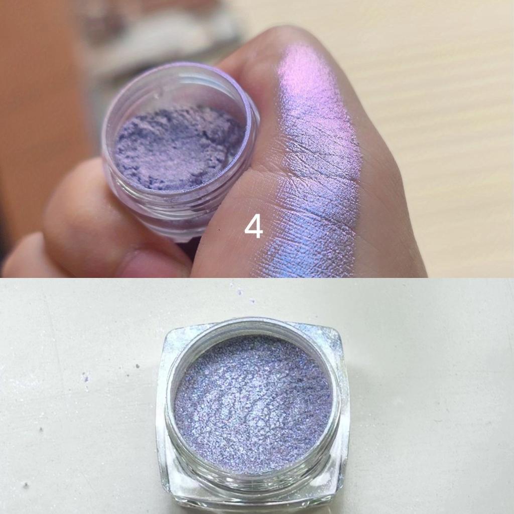Chameleon Glitter Eyeshadow Pearly Shimmer For Brightening Contouring, Metallic Gradient Colors Easy Lazy Eye Makeup Festivals