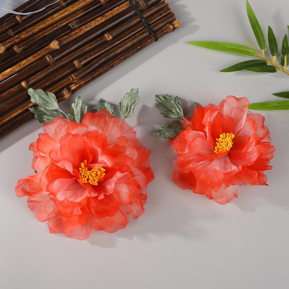 Flower Hair Clips Forks Chinese Hanfu Hair Accessories for Women Hairpin Fork Handmade Vintage Wedding Hair Jewelry Retro Crowns for Girl and Women