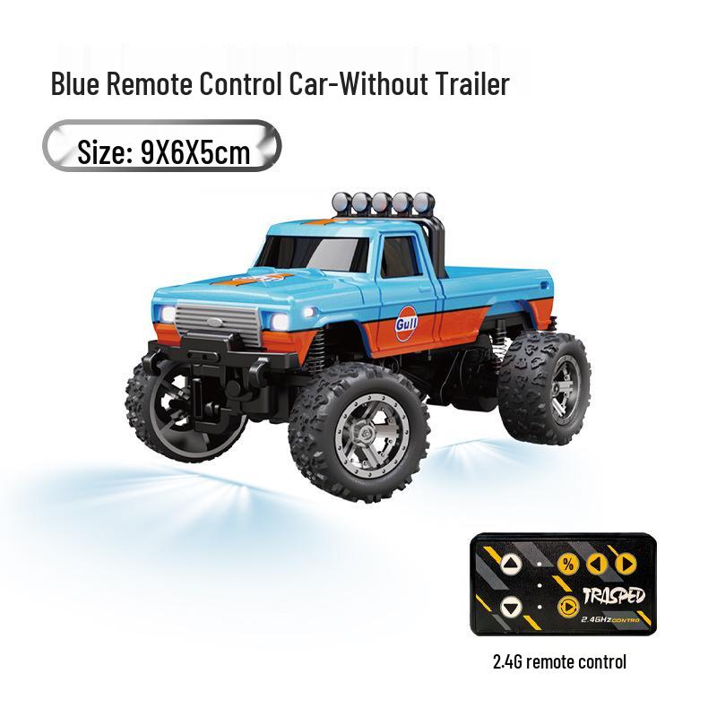 1:64 Mini Off-Road Big Foot RC Car with Alloy, Cool Lights & Shock Absorption for Kids