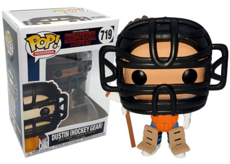 Stranger Things Dustin Hockey Gear Topic Funko Vinyl Figure compatible pop box protector - [Hot Exclusive] Pop! (with case)