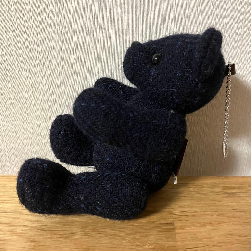 [USED] Takeo Kikuchi Harris Tweed Teddy Bear Plush Toy