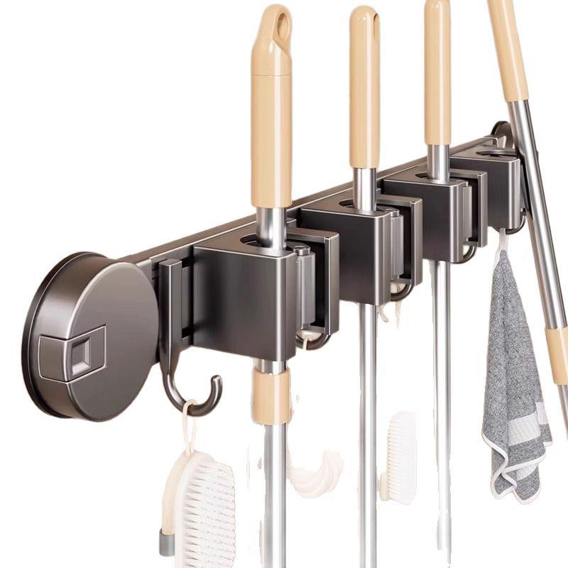 Bohrfreier Saugknopf Mop & Besen Wandclip