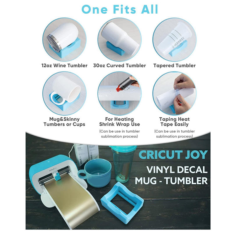 1PC Silicone Cup Cradle for Tumblers Tumbler Holder for Crafts with Built-in Slot Squeegee Anti-Skidding Desktop Anti Drop Tumbler Stand Cup Holder