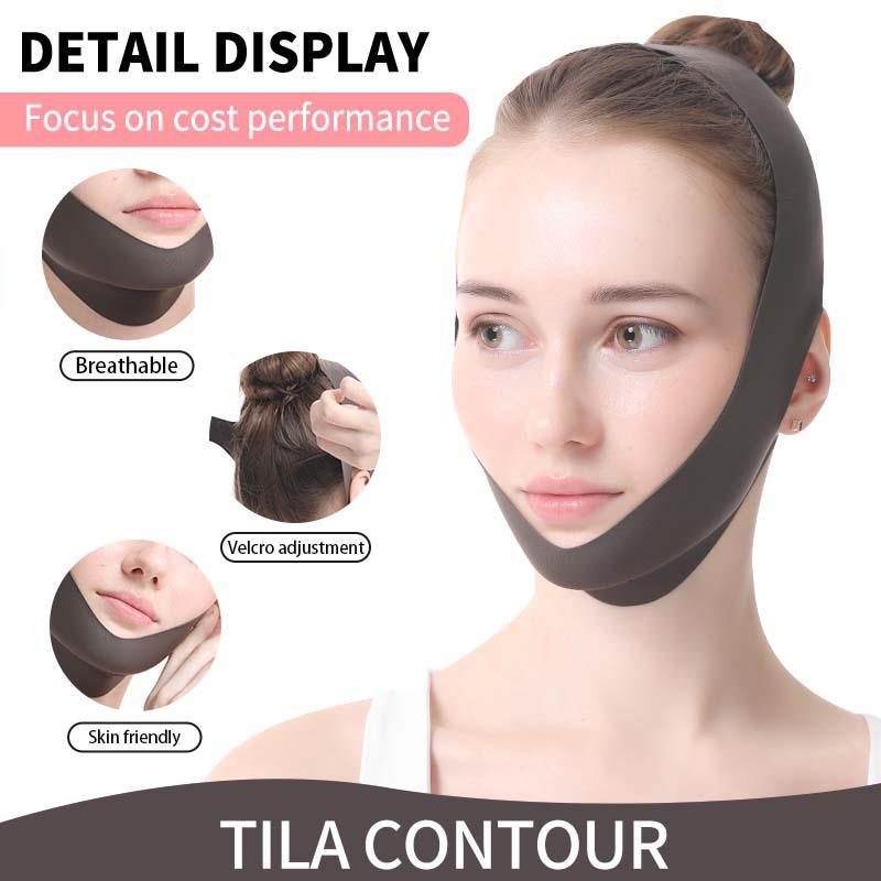 Universal English Face Slimming & Lifting Band - Celebrity Style V-Shape Jawline Enhancer
